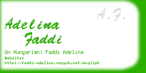 adelina faddi business card